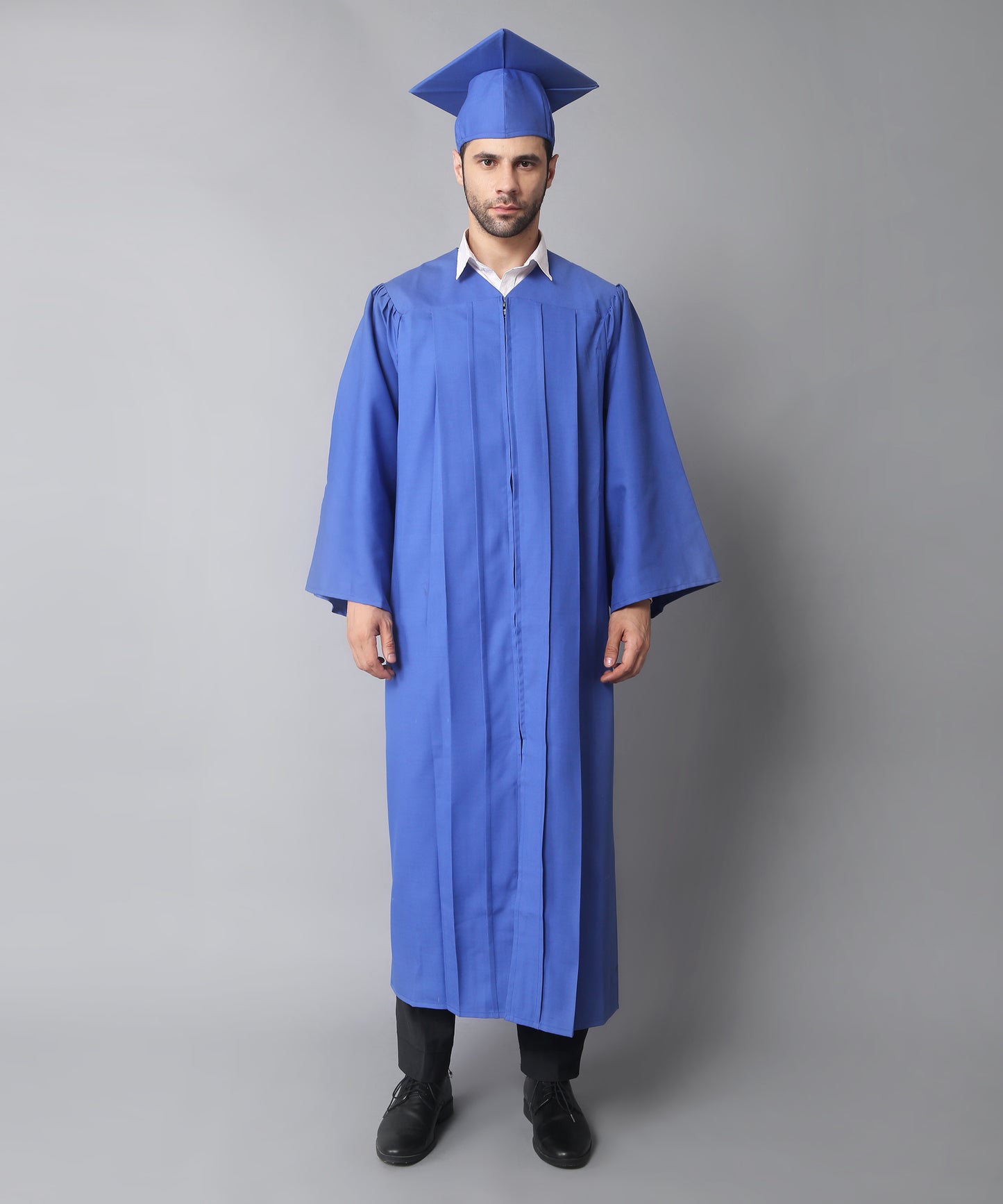 Royal Blue High School Graduation Gown & Cap Tassel