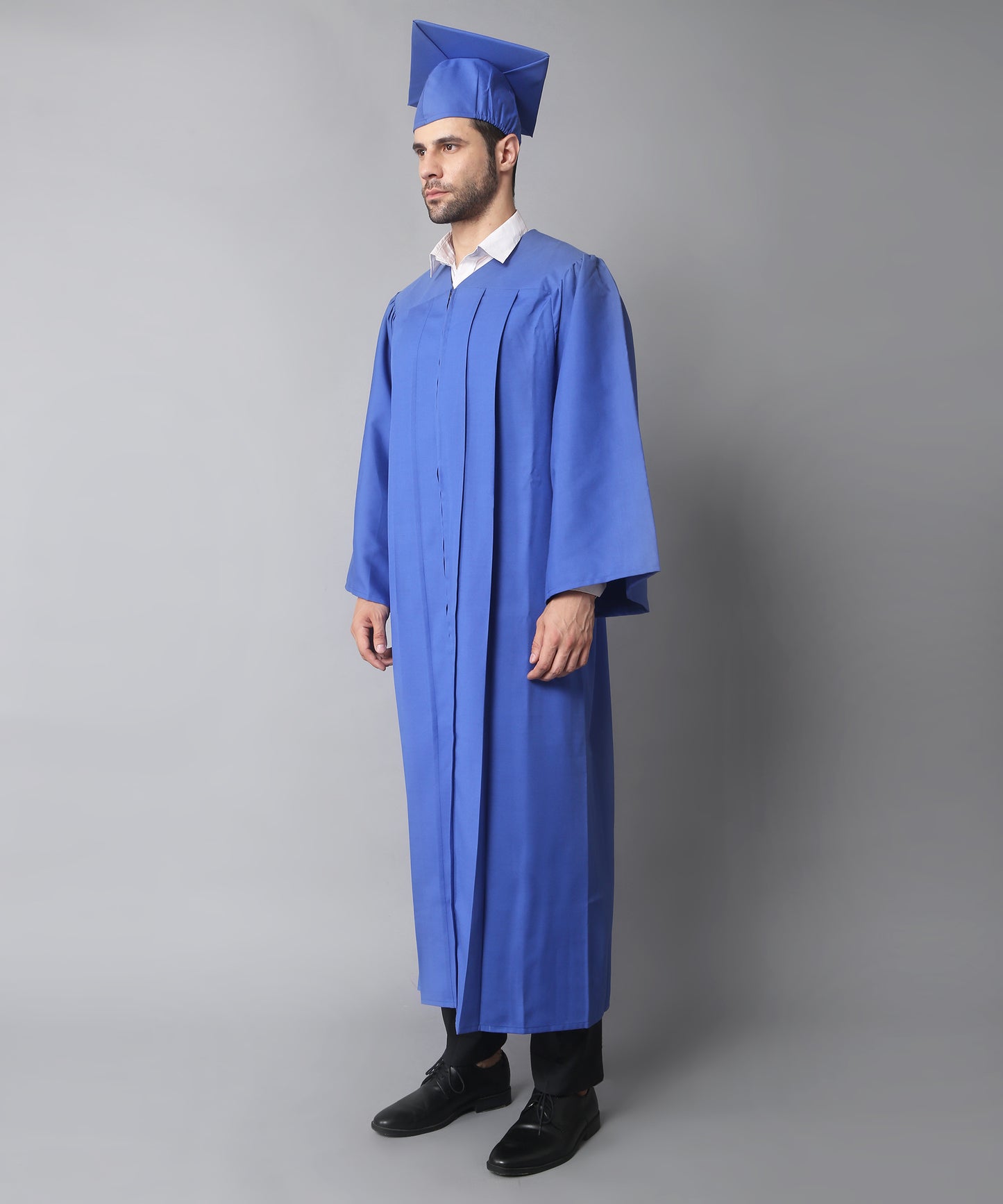 Royal Blue High School Graduation Gown & Cap Tassel