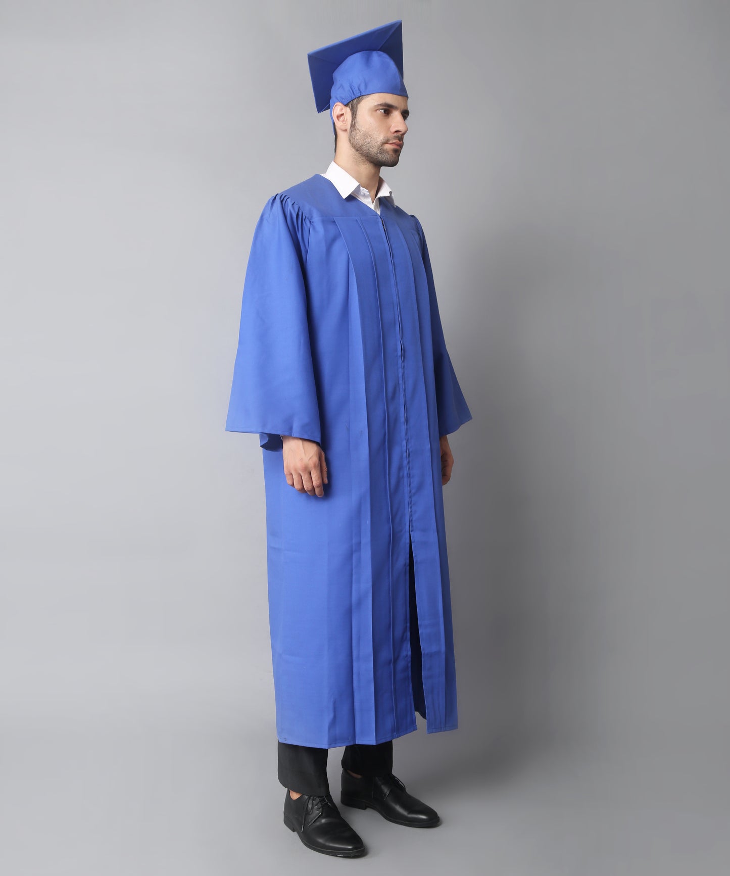 Royal Blue High School Graduation Gown & Cap Tassel