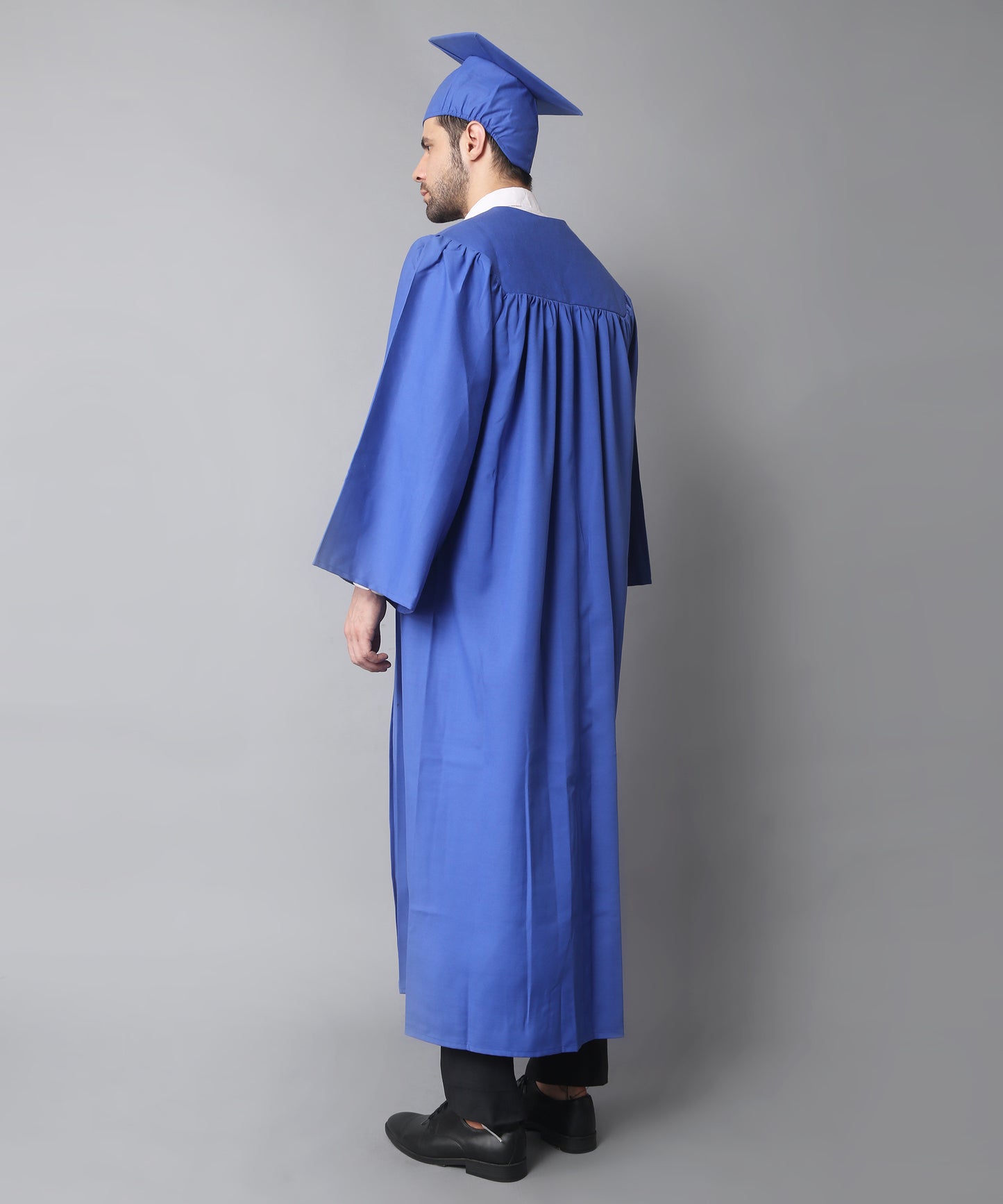 Royal Blue High School Graduation Gown & Cap Tassel