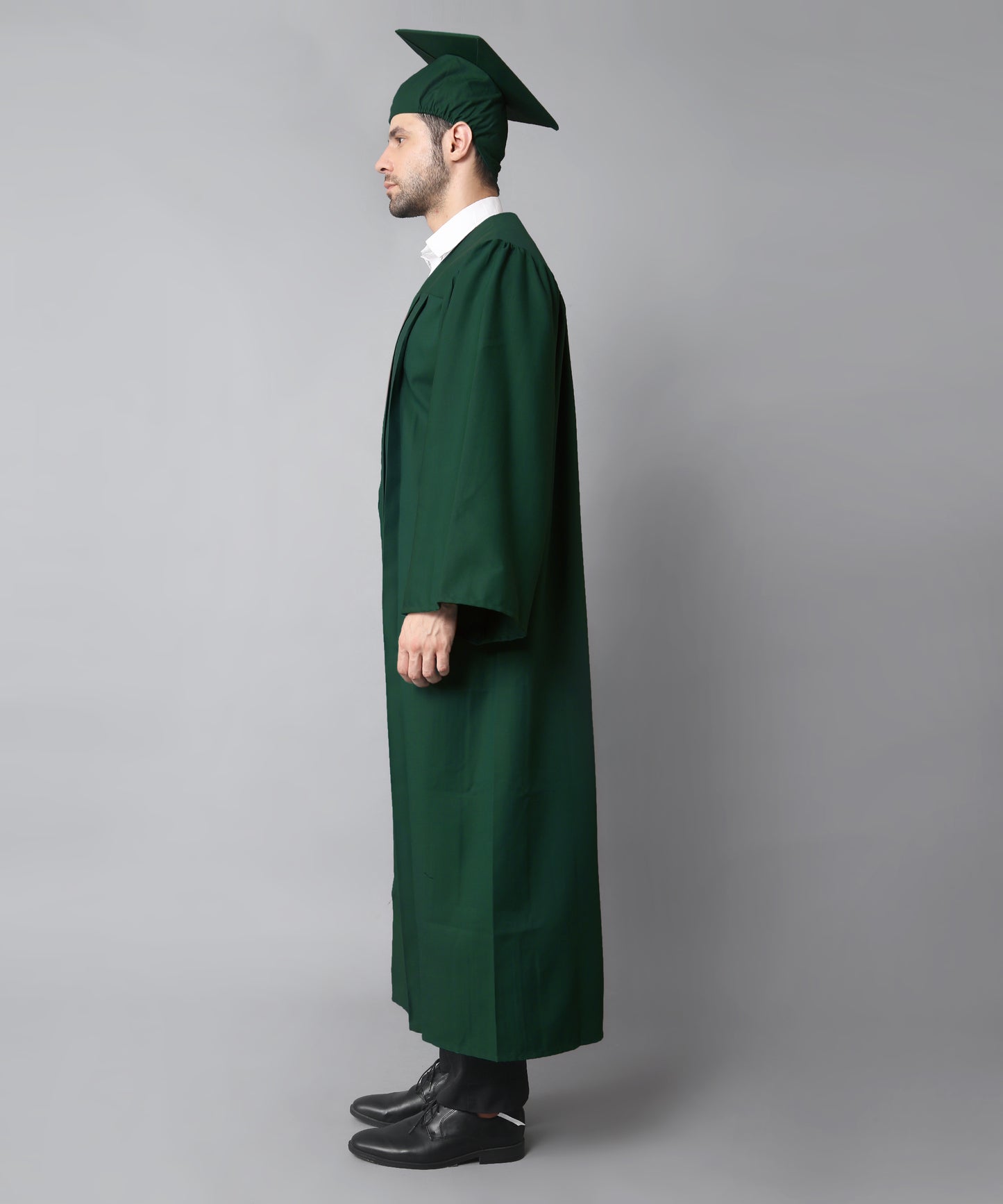 Dark Green  High School Graduation Gown & Cap Tassel