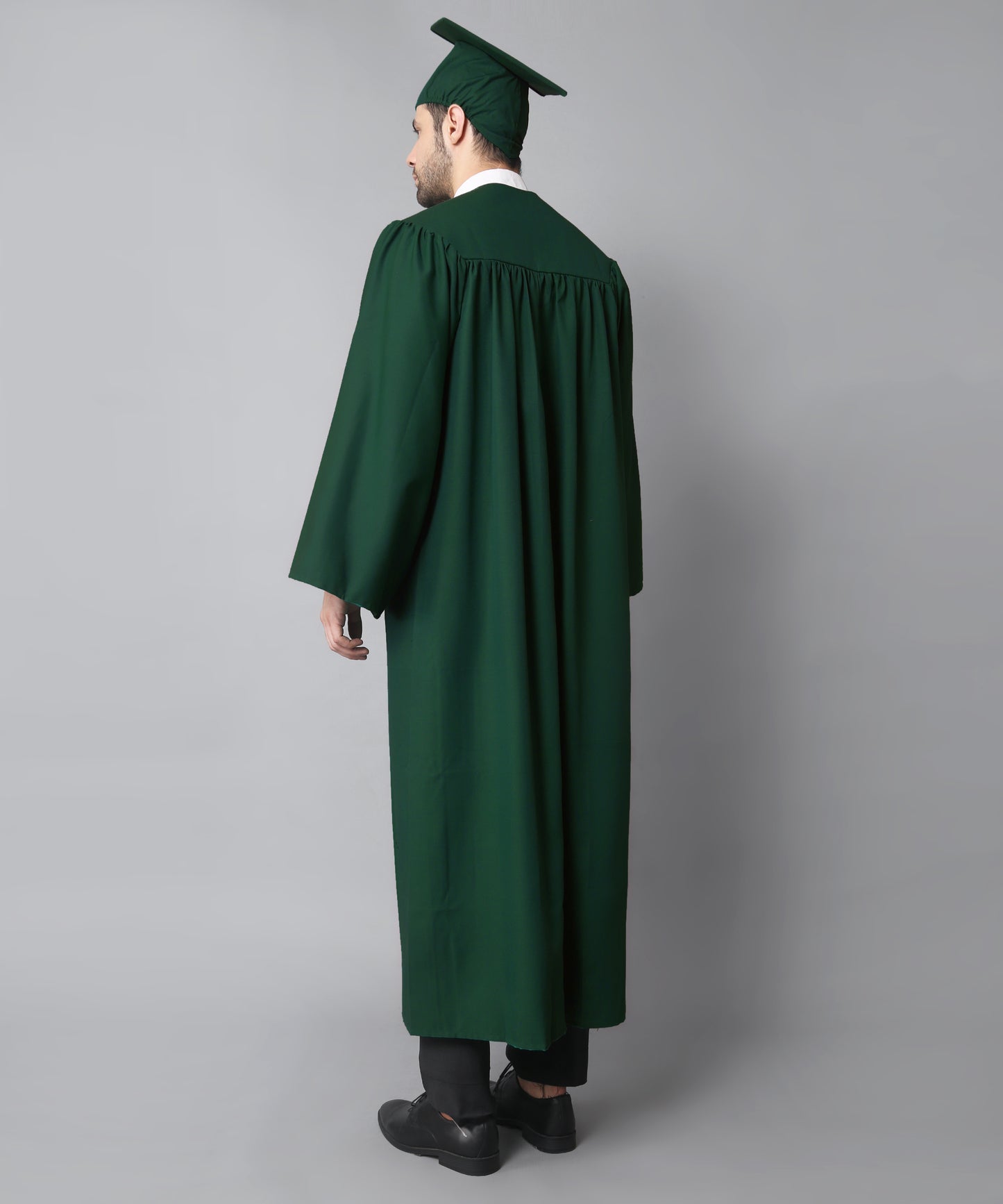 Dark Green  High School Graduation Gown & Cap Tassel