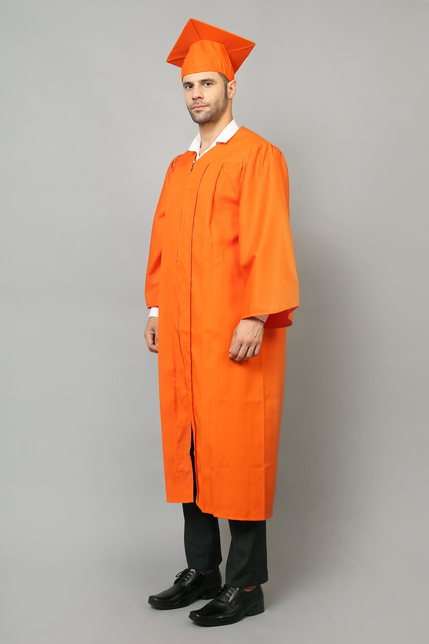 Orange High School Graduation Gown & Cap Tassel