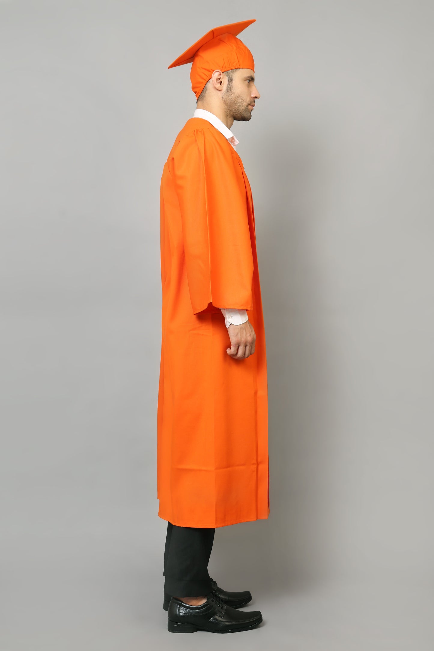 Orange High School Graduation Gown & Cap Tassel