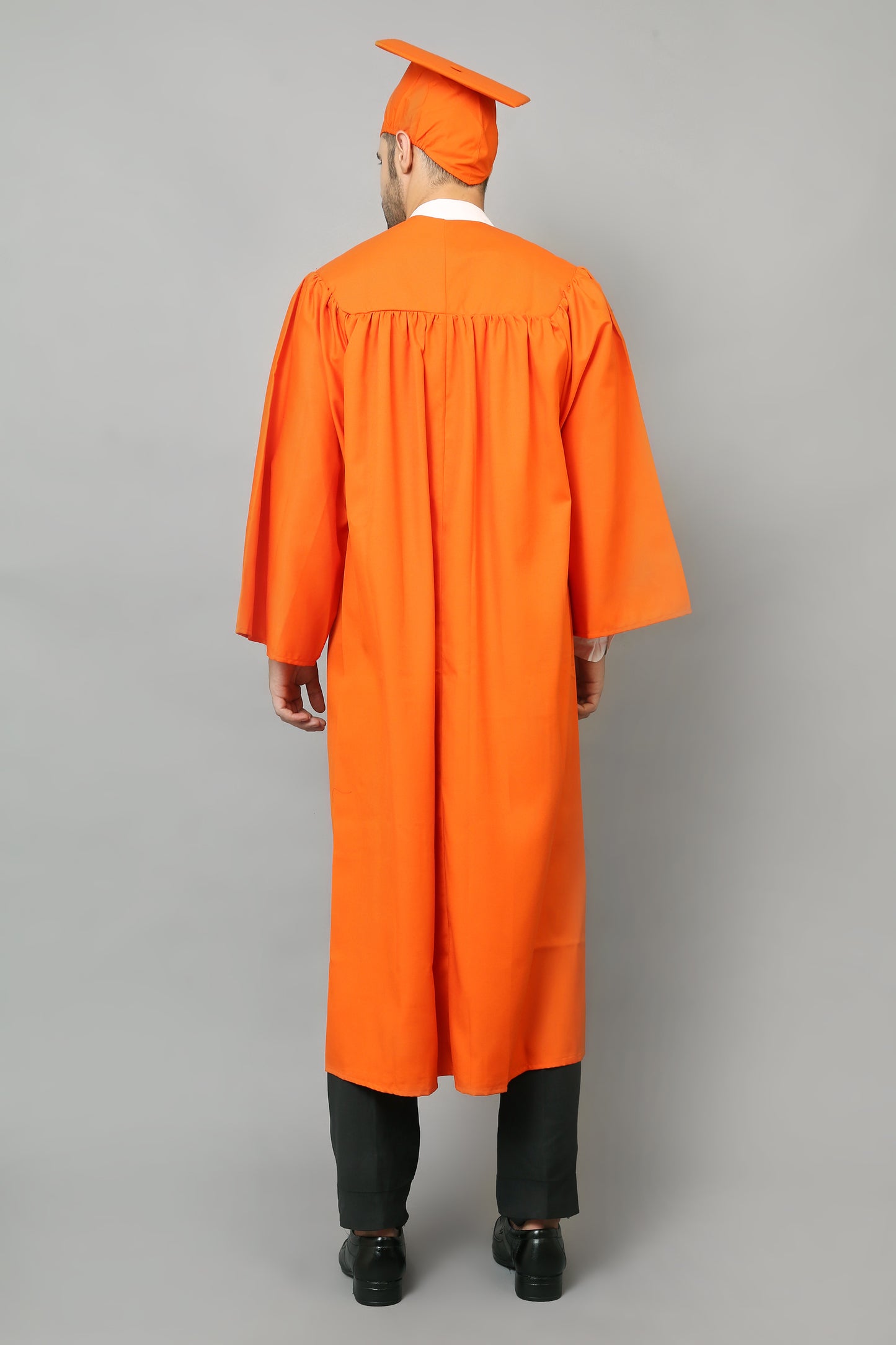 Orange High School Graduation Gown & Cap Tassel