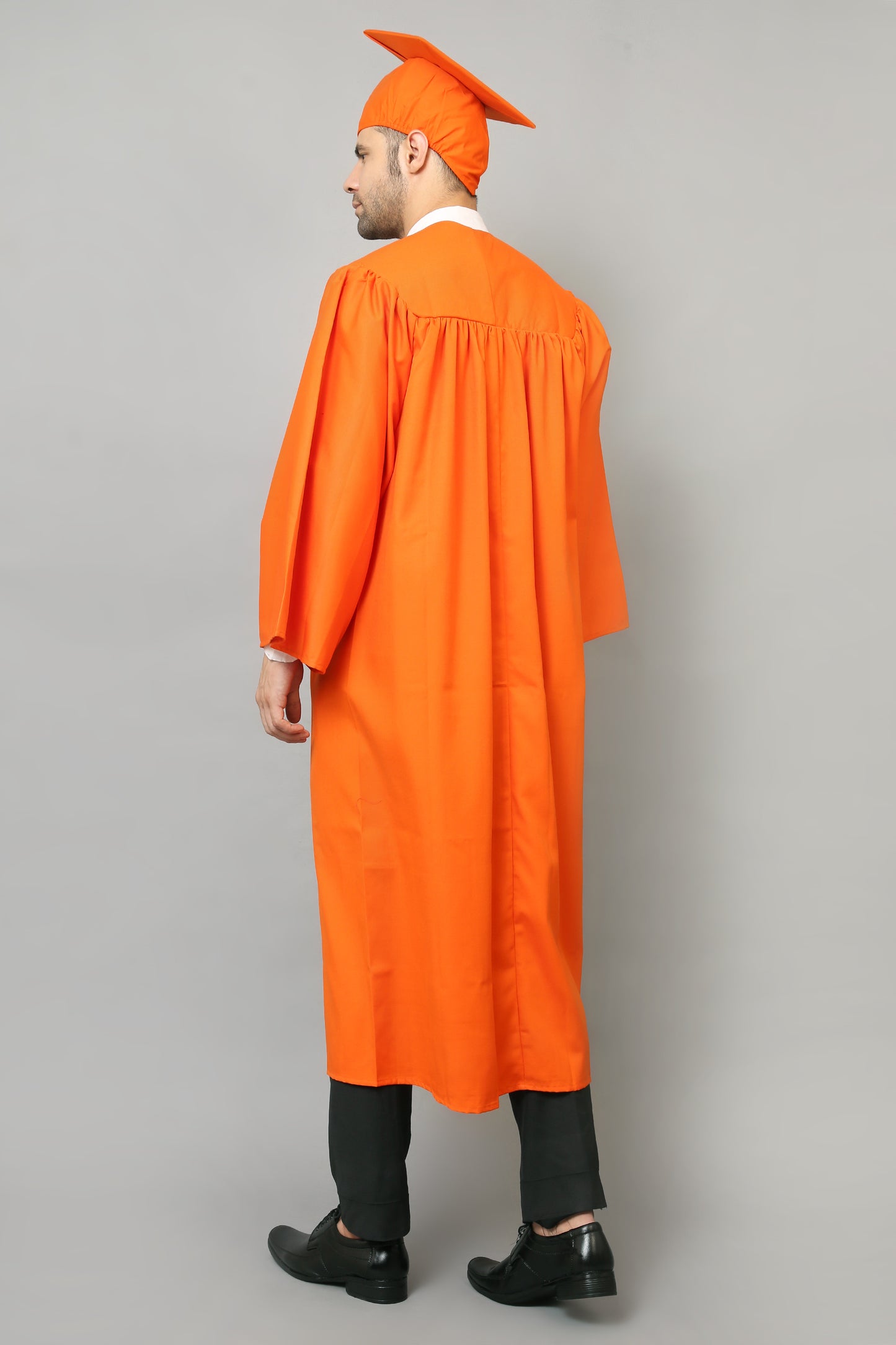 Orange High School Graduation Gown & Cap Tassel