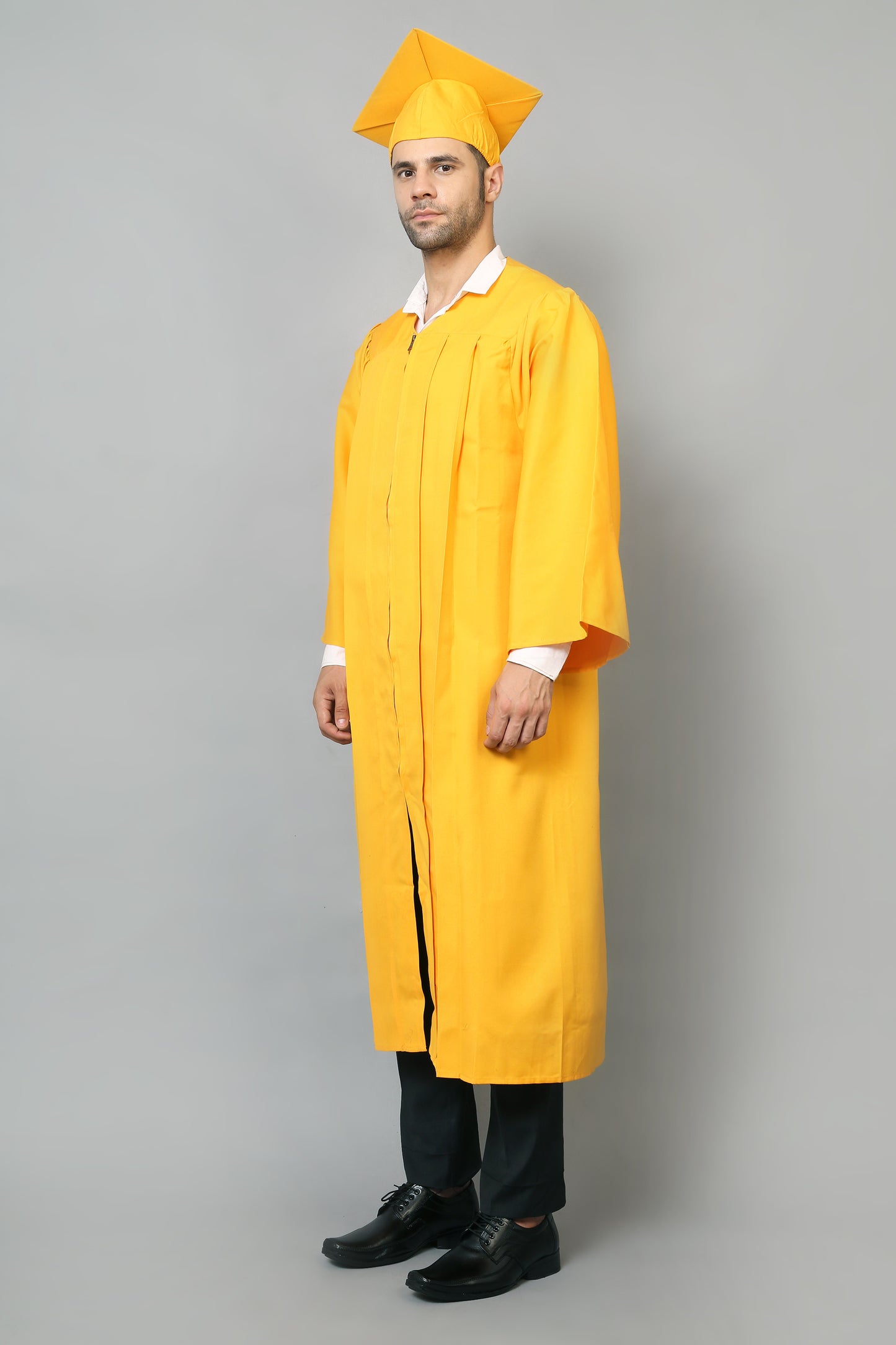 Yellow High School Graduation Gown & Cap Tassel