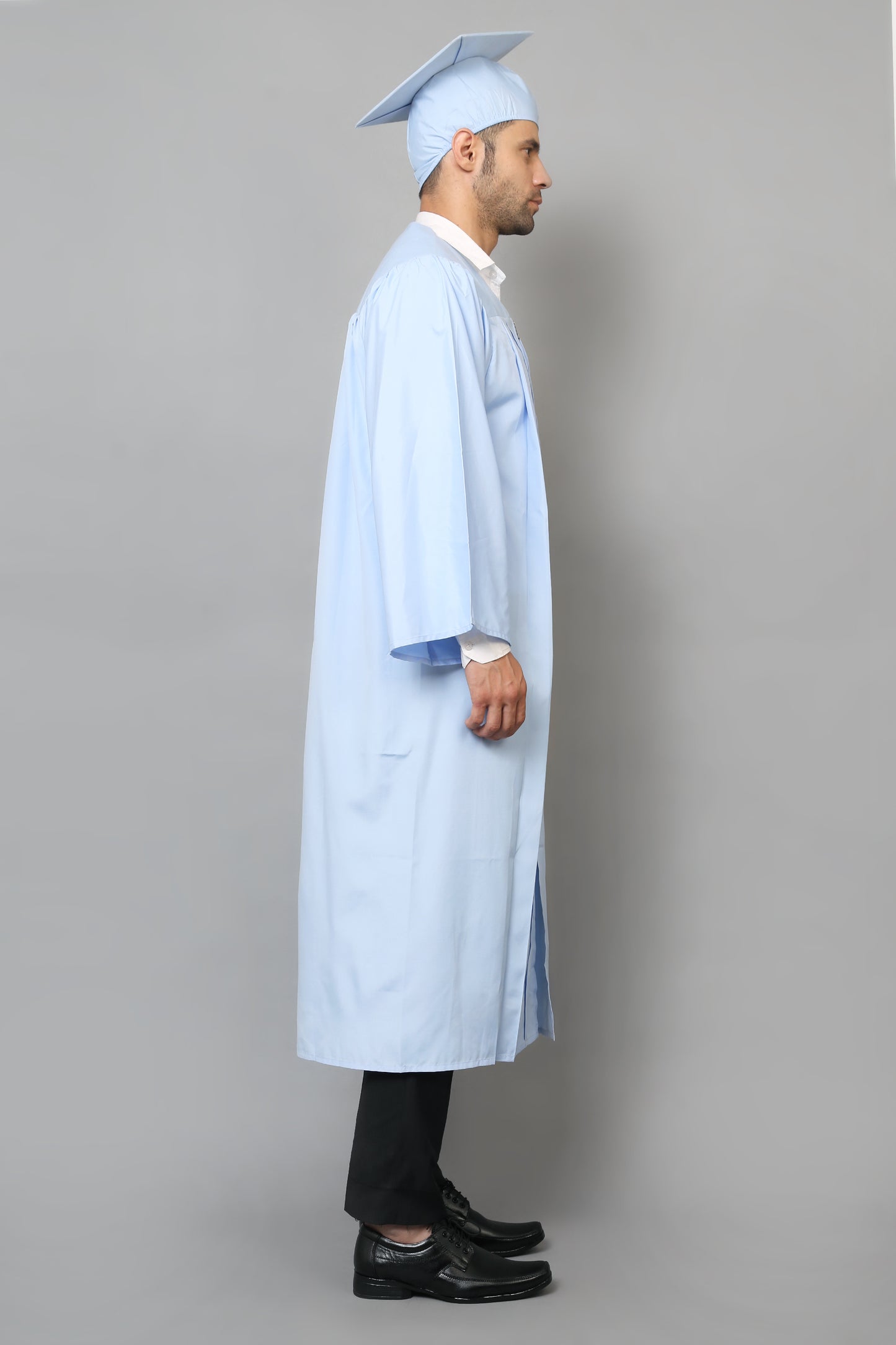 Sky Blue High School Graduation Gown & Cap Tassel