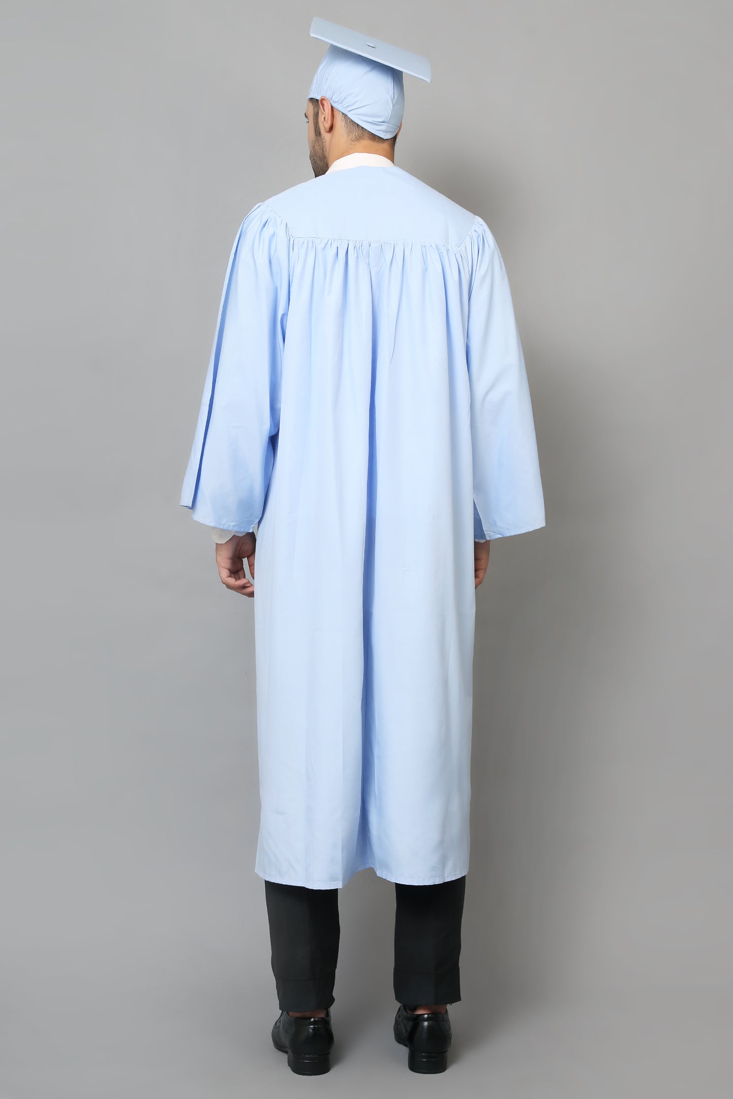 Sky Blue High School Graduation Gown & Cap Tassel