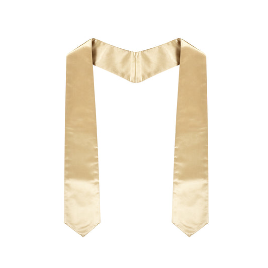 Light Gold Graduation stoles - Light Gold college & High School Stoles