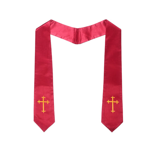 Maroon Traditional Choir Stole