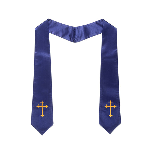 Navy Blue Traditional Choir Stole